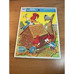 1979 Vintage Whitman Walter Lantz Woody Woodpecker Frame Tray Puzzle 12 Piece